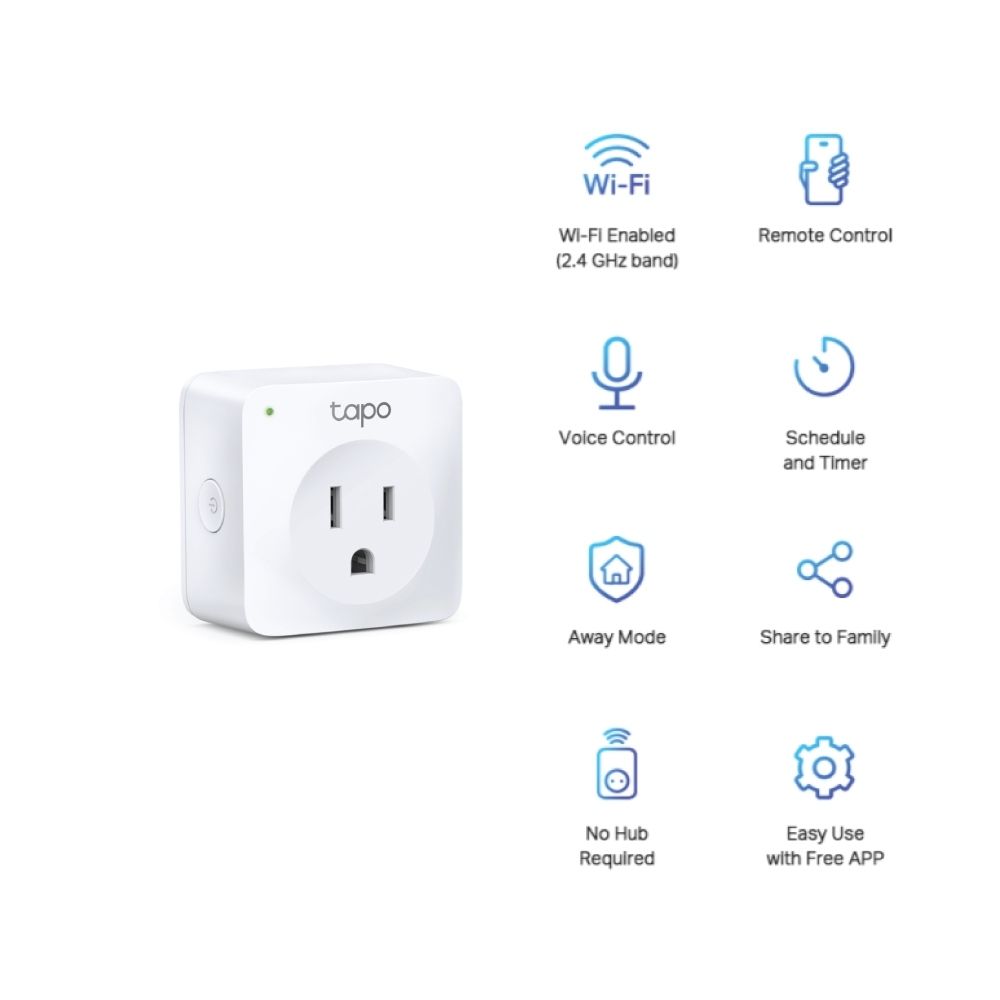TP-LINK ปลั๊กไฟอัจฉริยะแบบเต้ารับ WIFI T TAPO-P100
