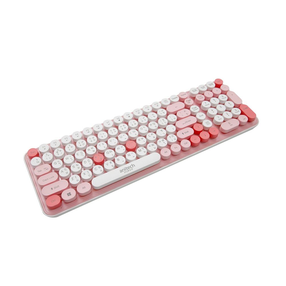 ANITECH คีย์บอร์ด-เมาส์ไร้สาย #OPA812-PI