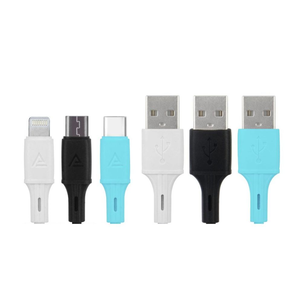 ASAKI สายชาร์จและซิงค์ข้อมูล (ไลท์นิ่ง / ยูเอสบี ซี / ไมโคร)