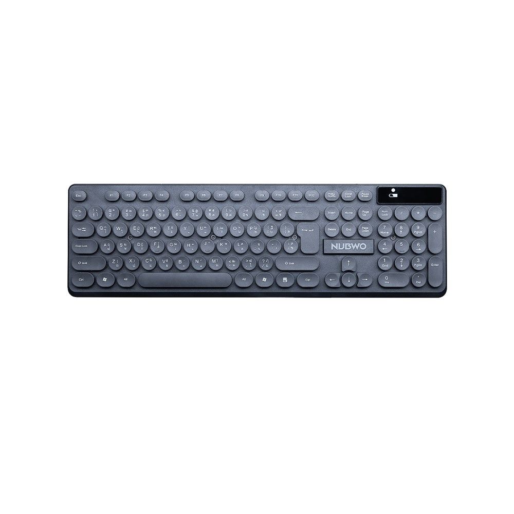 NUBWO KEYBOARD MOUSE WIRELESS MODEL NKM636 BLACK