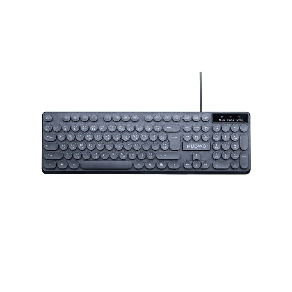 NUBWO คีย์บอร์ดและเมาส์ รุ่น NKM637 สีดำ