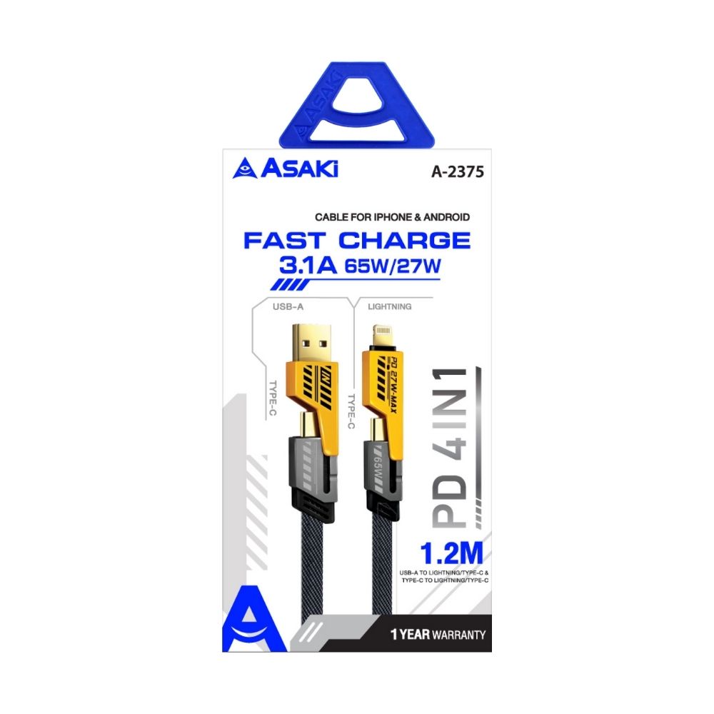ASAKI PD FAST CHARGE 4IN1 1.2M A-2375