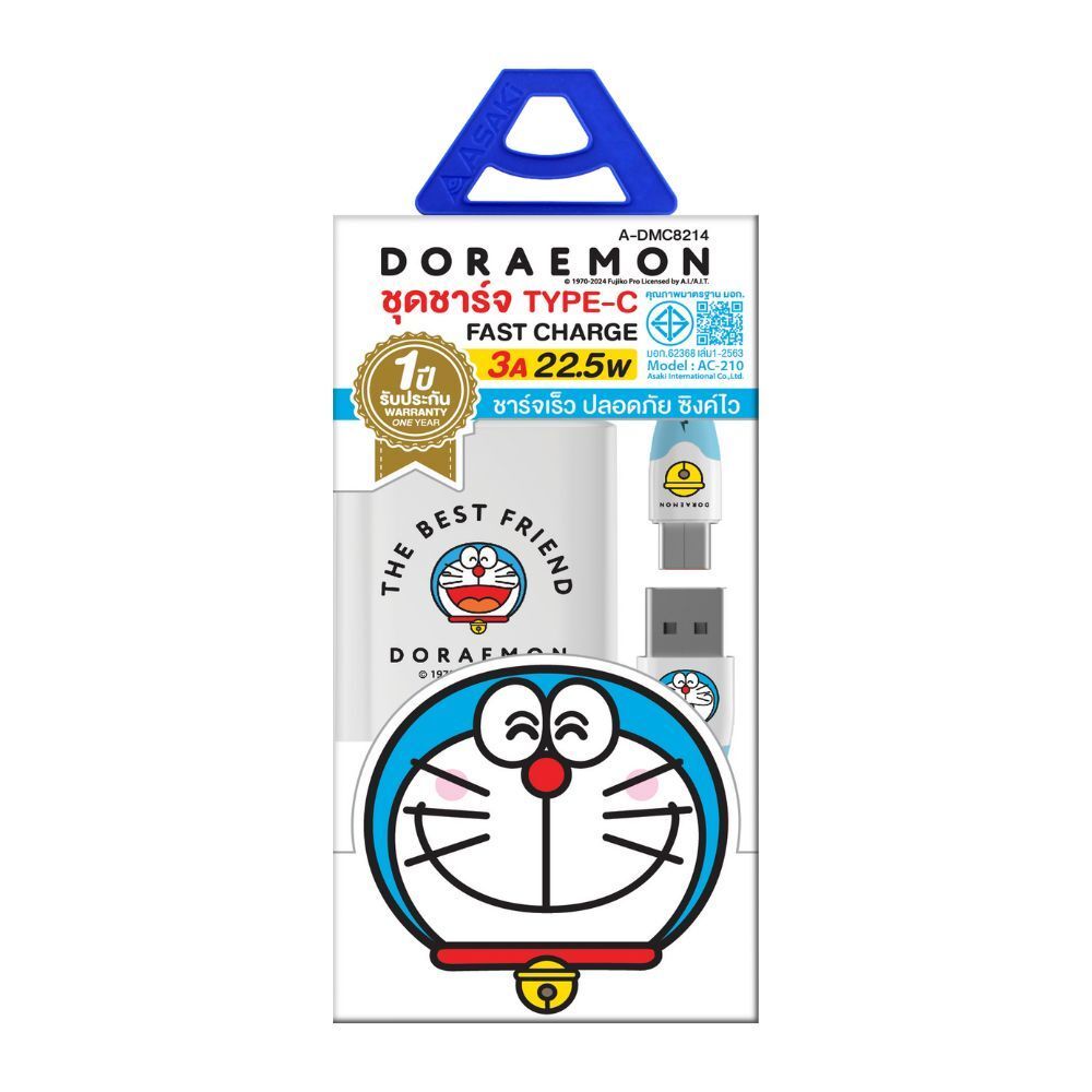 ASAKI CHARGE TYPE C DORAEMON A-DMC8214 (ASSORTED)