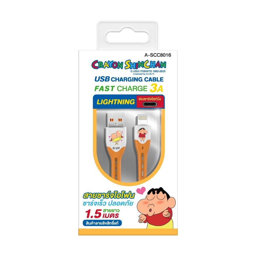 ASAKI CHARGE SYNC LIGTHNING A-SCC8016 (ASSORTED)
