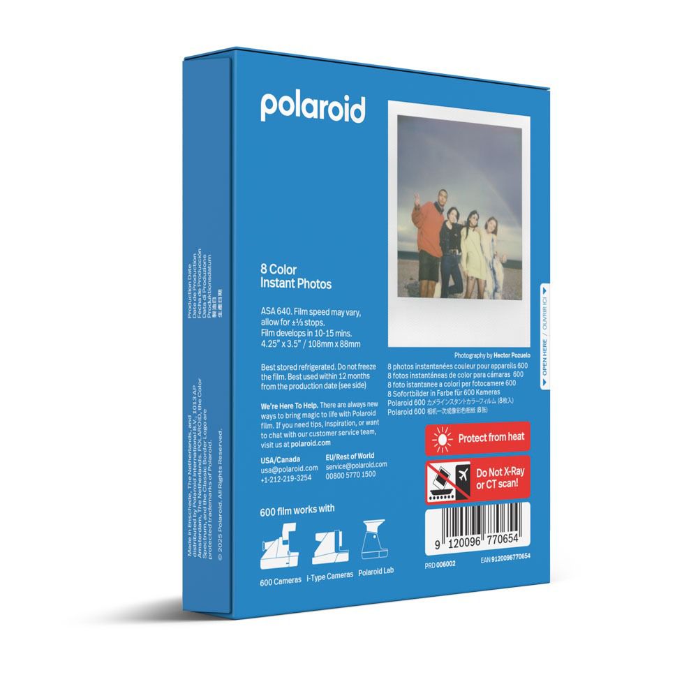 POLAROID ฟิล์มโพลารอยด์สี รุ่น ซีรีส์ 600 แพ็ค 8 แผ่น