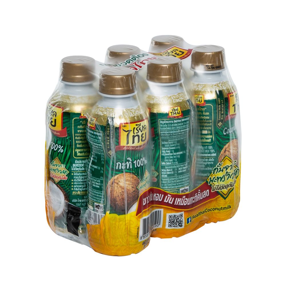 เรียลไทยกะทิ 100% ขวด 250 มล. X6
