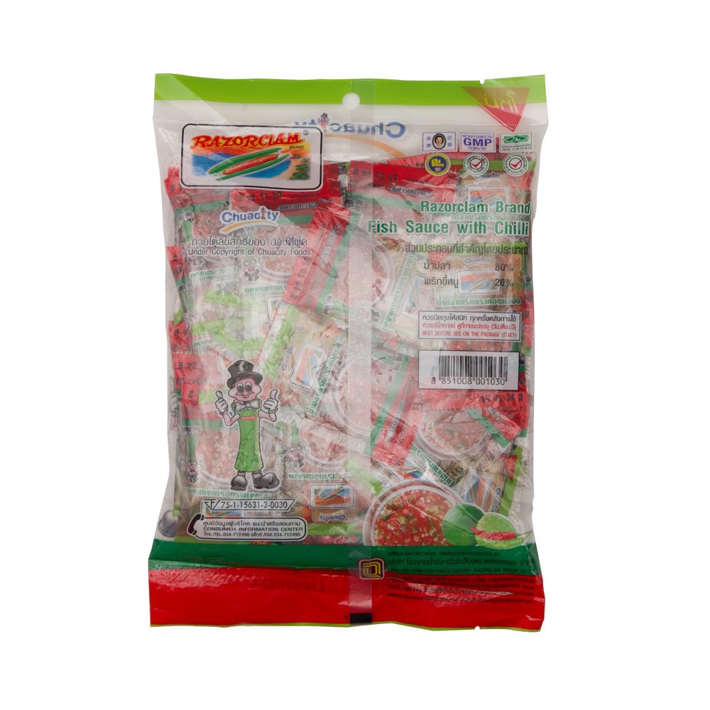 RAZORCLAM FISHSAUCE WITHCHILLI 7MLX50PCS