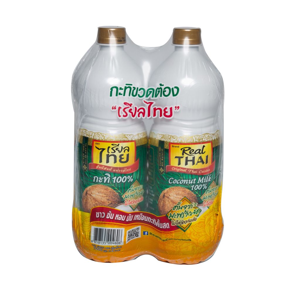 เรียลไทยกะทิขวด 1000 มล. X2
