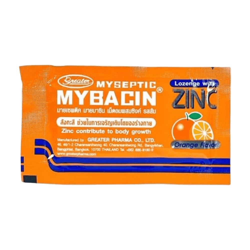 MYBACIN ZINC ORANGE 10 TABLETS