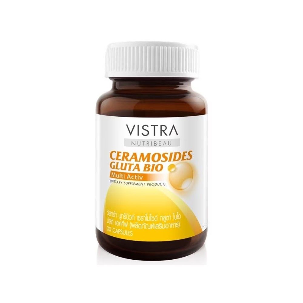 glutathione vistra Gluta Complex 800 Plus Rice Extract 30 Tablets Add moisture to the skin VISTRA Gluta Complex 1000 Plus