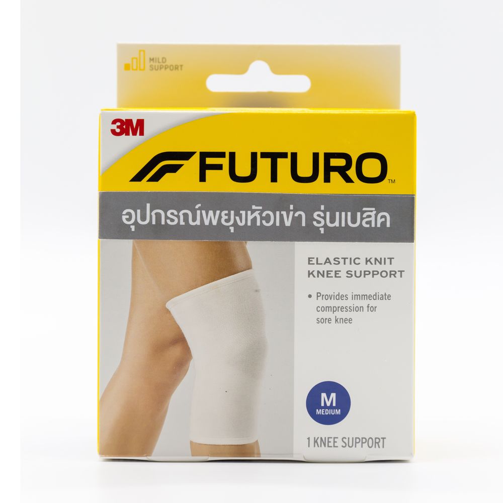 3M BASICS ELASTIC KNIT KNEE WHITE M