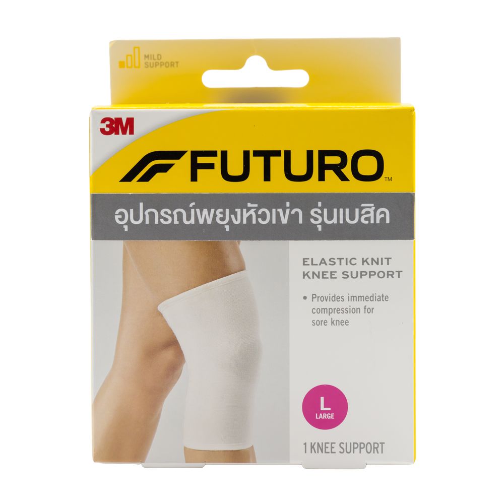 3M BASICS ELASTIC KNIT KNEE WHITE L