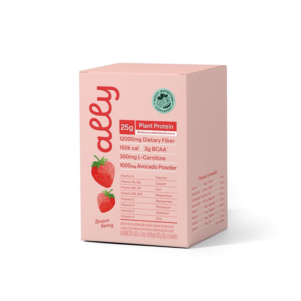 ALLY PLANT PROTEIN STRAWBERRY 63 G