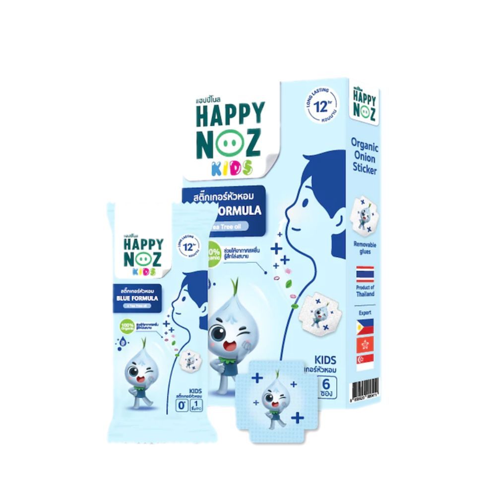HAPPY NOZ ONION STICKER BLUE 6 PCS.