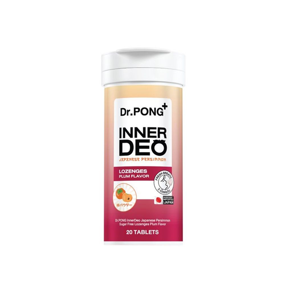 DR.PONG INNERDEO LOZENGES PLUM FLAVOR 20 TABLETS