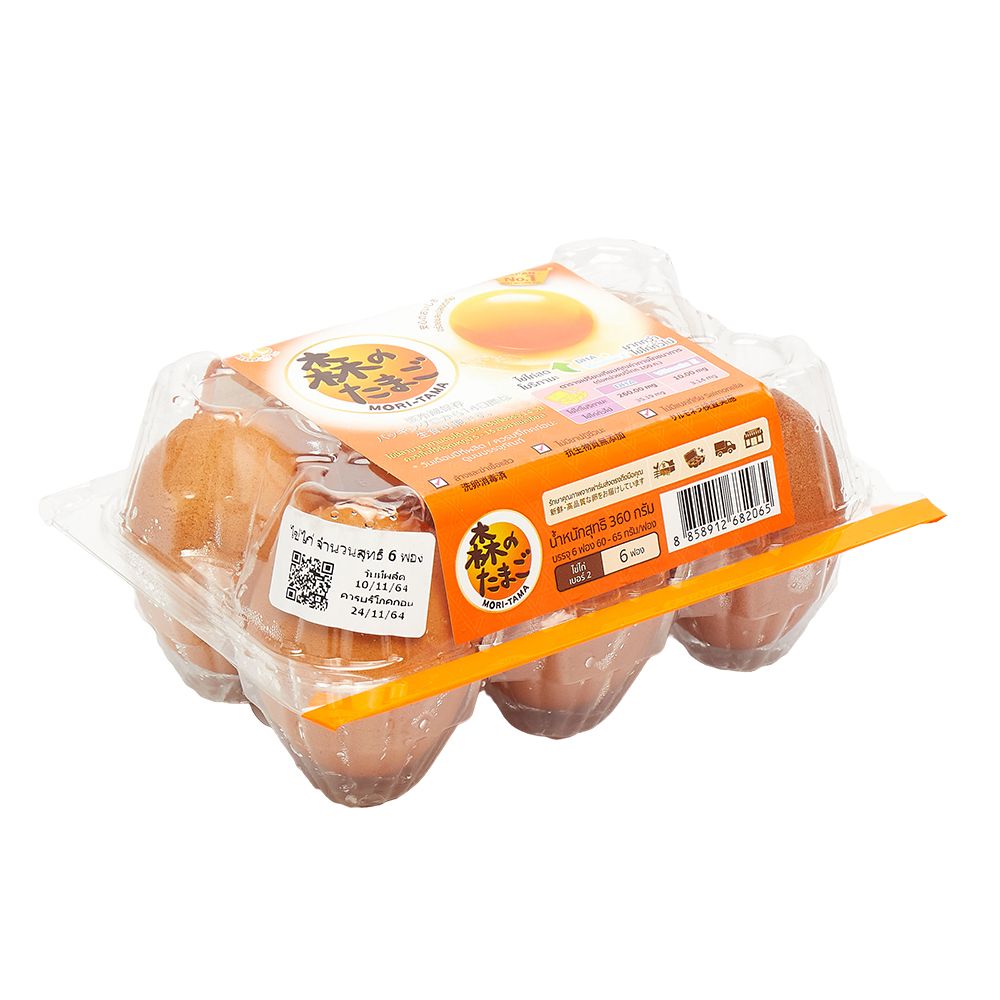 โมริทามะ ไข่ไก่ แพ็ค 6 ฟอง