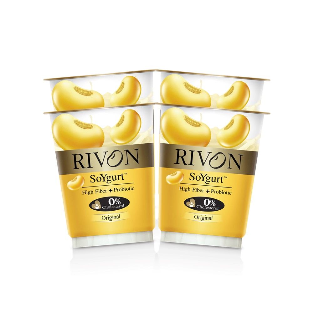 RIVON SOY YOGURT ORIGINAL 130 G PACK 4