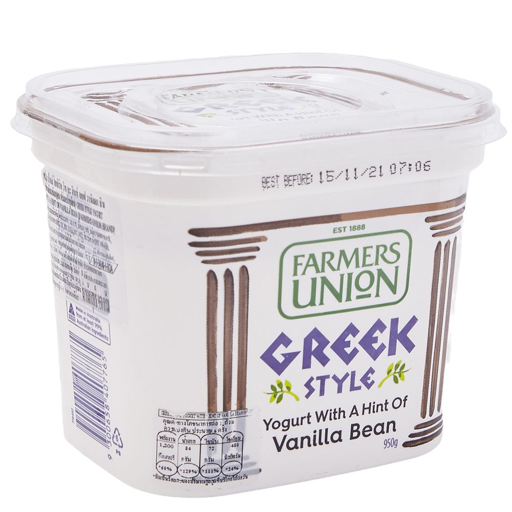 ฟาร์เมอรส์ยูเนียน กรีกโยเกิร์ต วานิลลา 950 กรัม