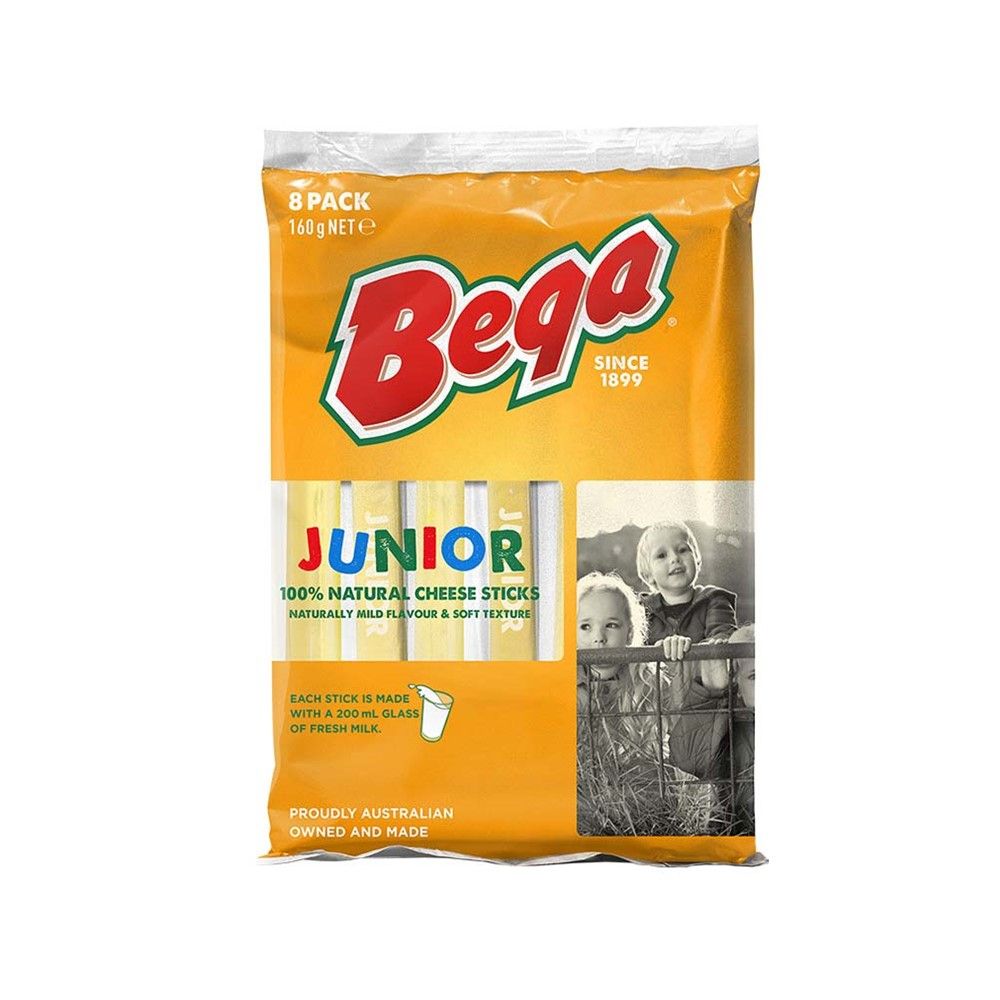 BEGA JUNIOR STICKS CHEESE 160 G