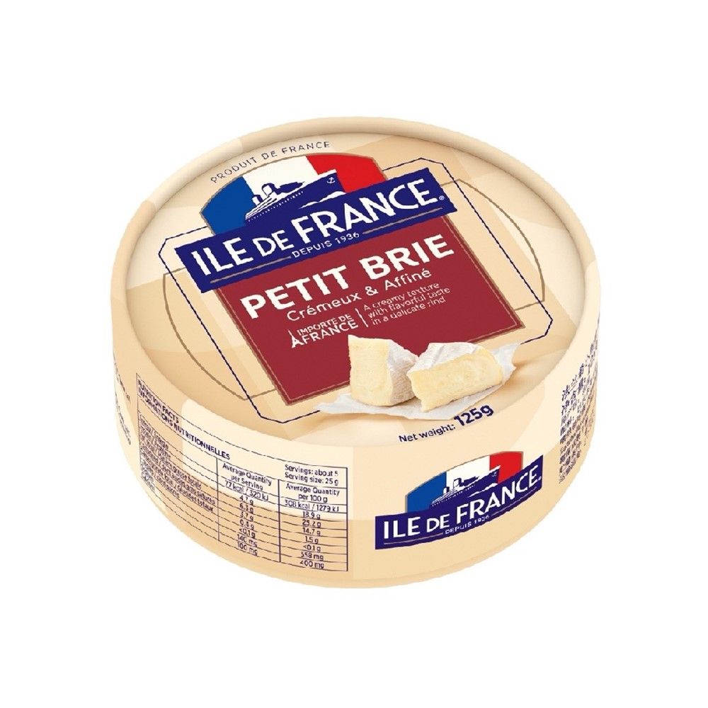 ILE DE FRANCE PETIT BRIE CHEESE 125 G