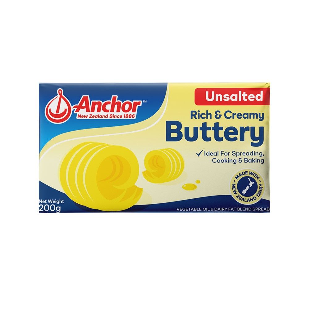 ANCHOR BUTTERY UNSALTED 200 G