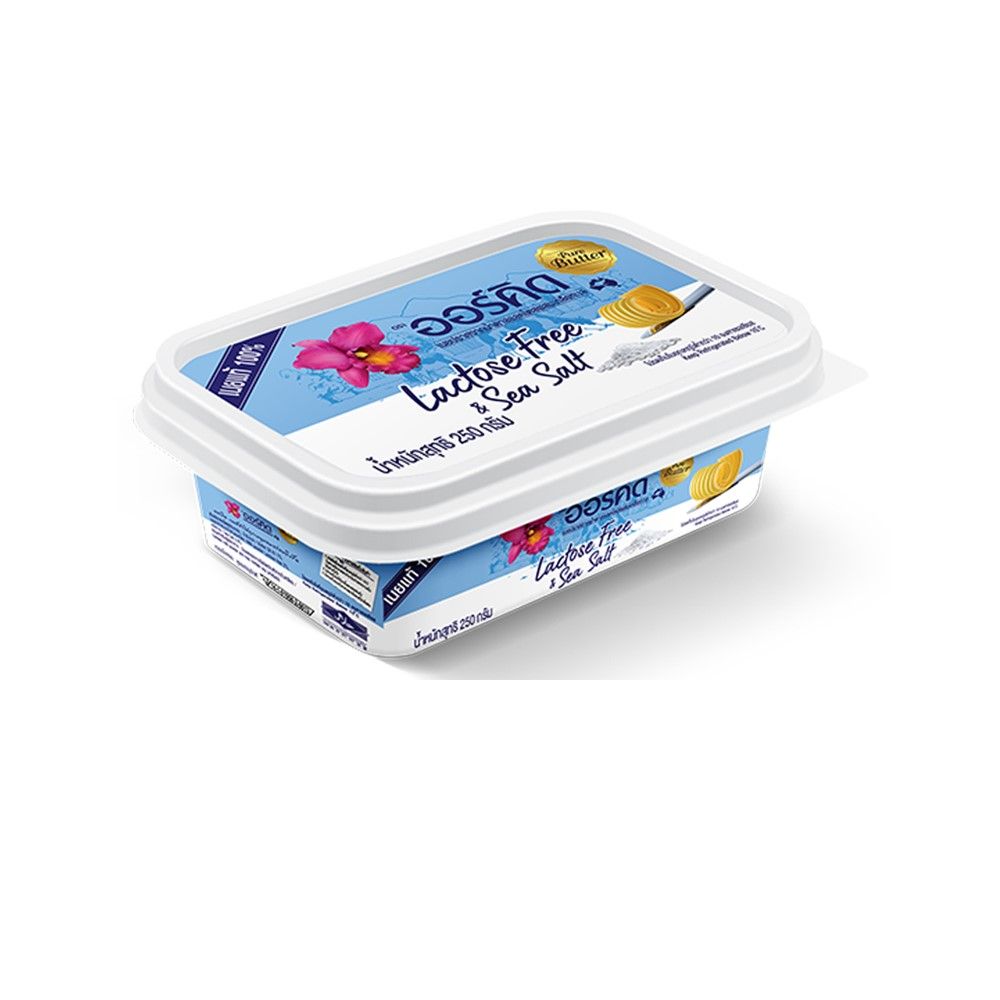 ออร์คิด เนยปราศจากน้ำตาลผสมเกลือทะเล 250 กรัม