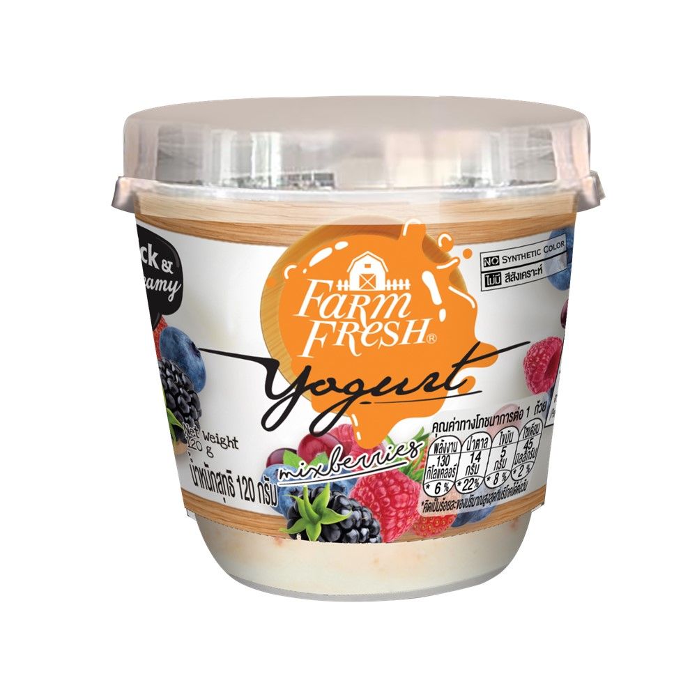 FARM FRESH YOGURT MIXED BERRIES 120 G