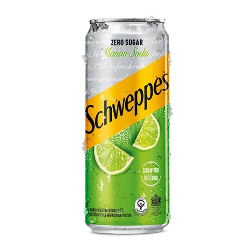 SCHWEPPES MANAO SODA ZERO SUGAR 330 ML. PACK 12