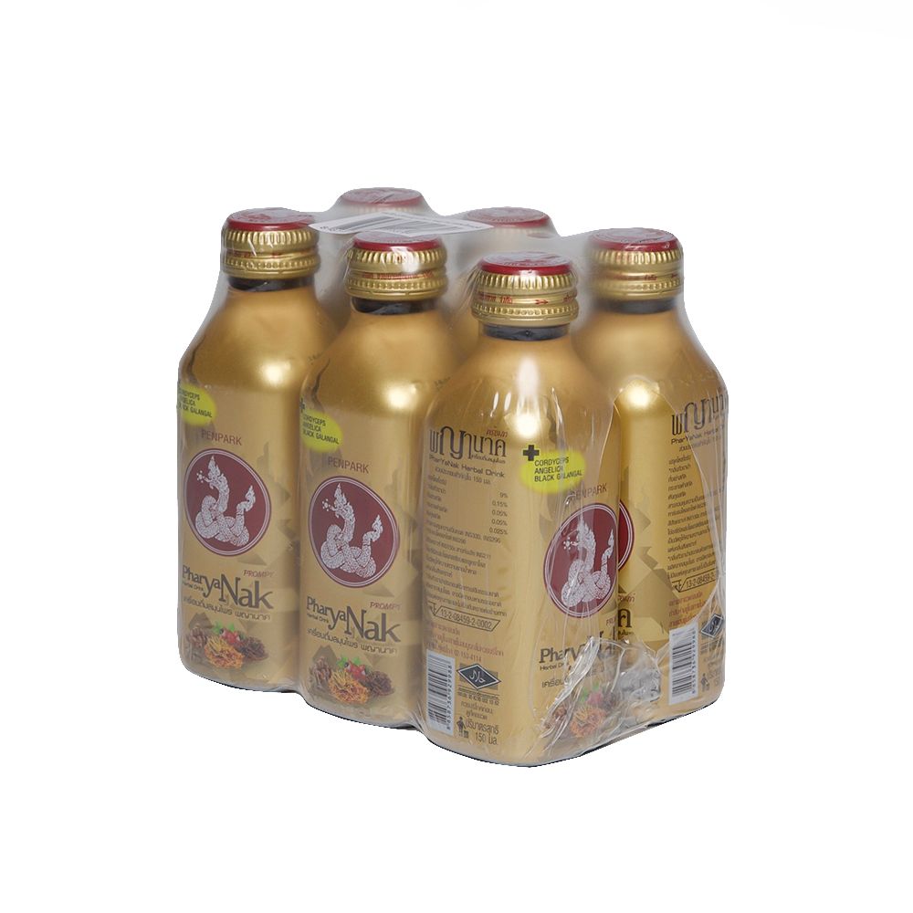 พญานาคพร้อมท์เครื่องดื่มสมุนไพร150มล. แพ็ค 6