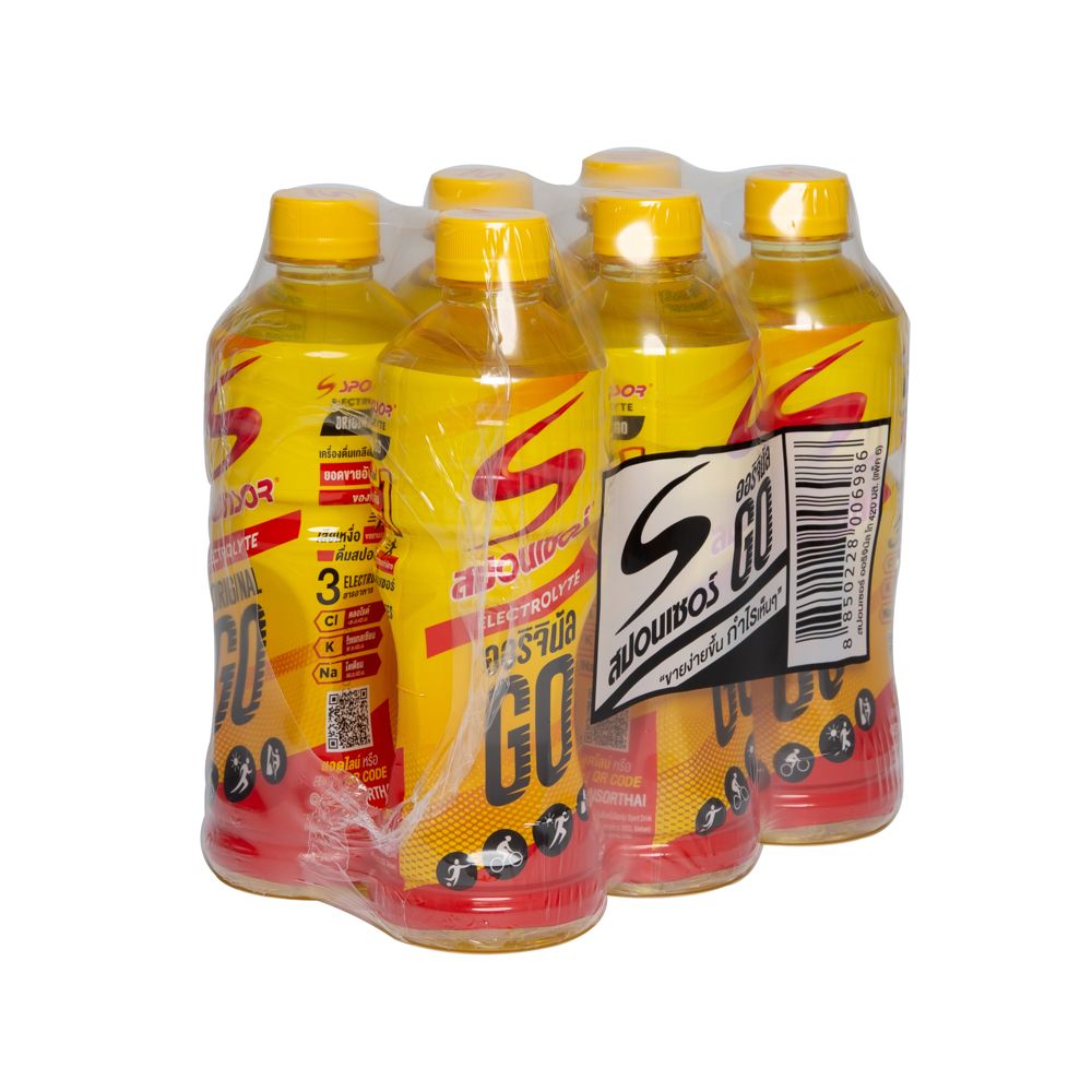 SPONSOR ORIGINAL GO ELECTROLYTE BEVERAGE 420 ML. PACK 6
