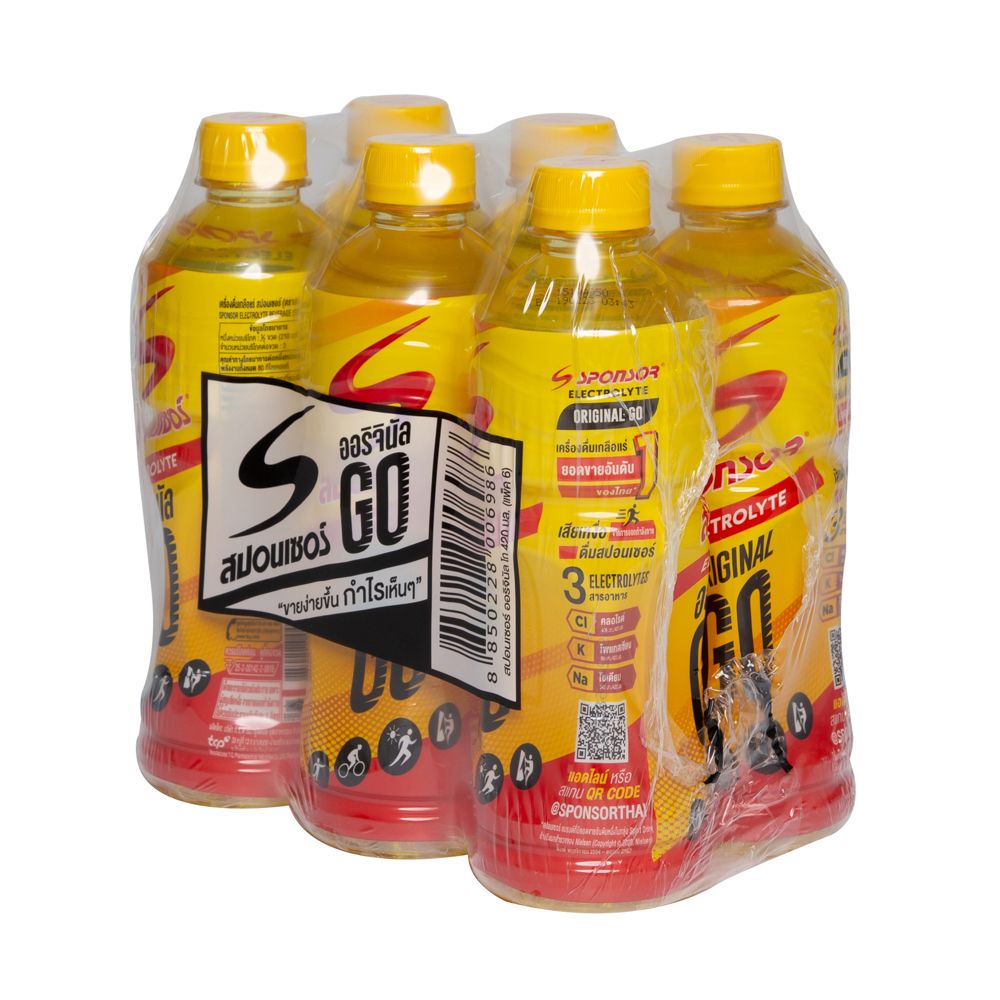 SPONSOR ORIGINAL GO ELECTROLYTE BEVERAGE 420 ML. PACK 6