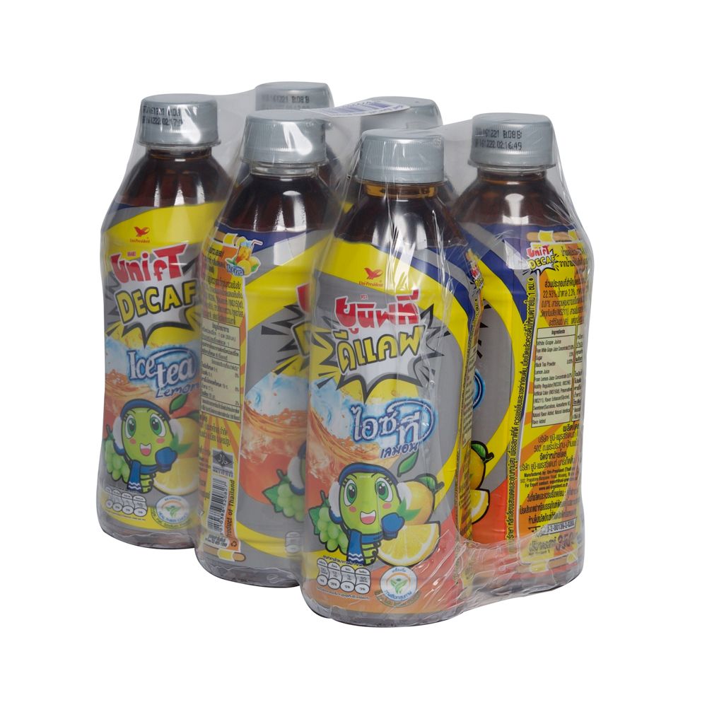 ยูนิฟทีดีแคฟไอซ์ทีเลมอน350มล. แพ็ค 6