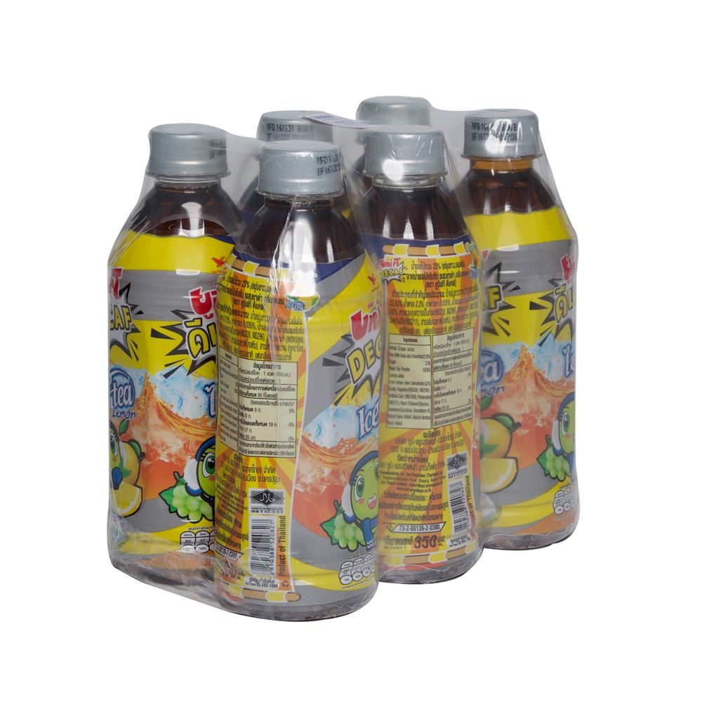 ยูนิฟทีดีแคฟไอซ์ทีเลมอน350มล. แพ็ค 6