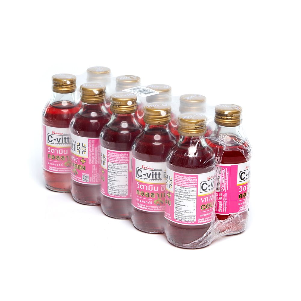 C-VITT PLUS VITAMIN C +COLLAGEN 140 ML. PACK 10