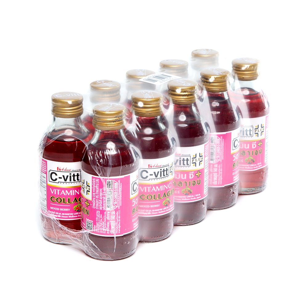 C-VITT PLUS VITAMIN C +COLLAGEN 140 ML. PACK 10