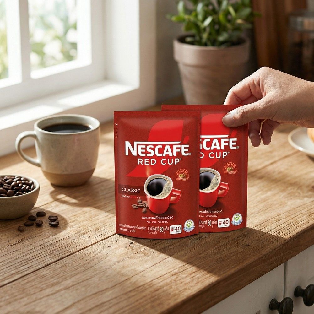 NESCAFE RED CUP CLASSIC 80 G. PACK 6