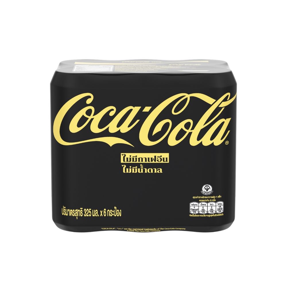 COKE ZERO ZERO 325 ML PACK 6