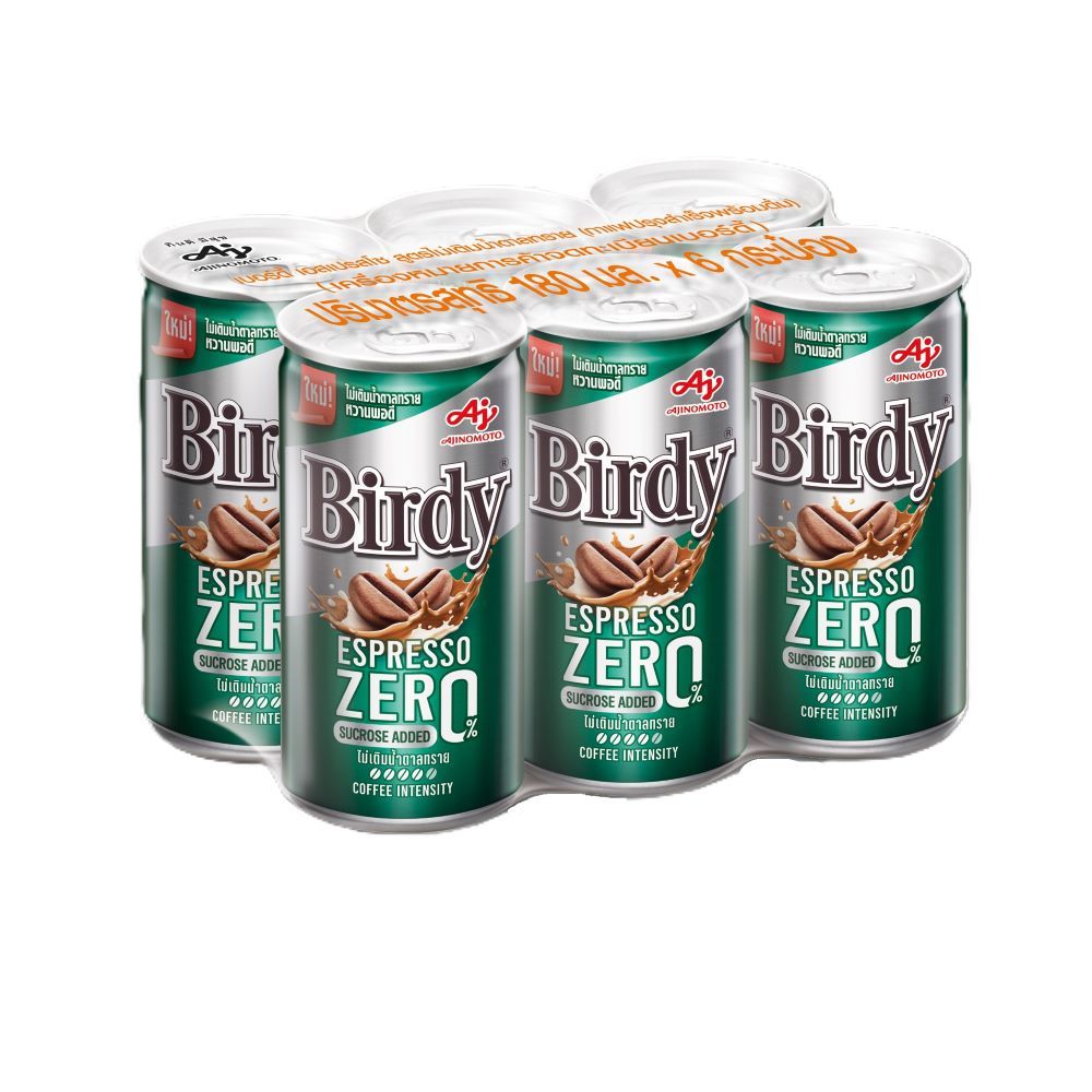 BIRDY ESPRESSO ZERO 180 ML PACK 6