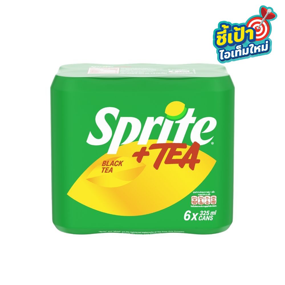 SPRITE PLUS TEA 325 ML PACK 6