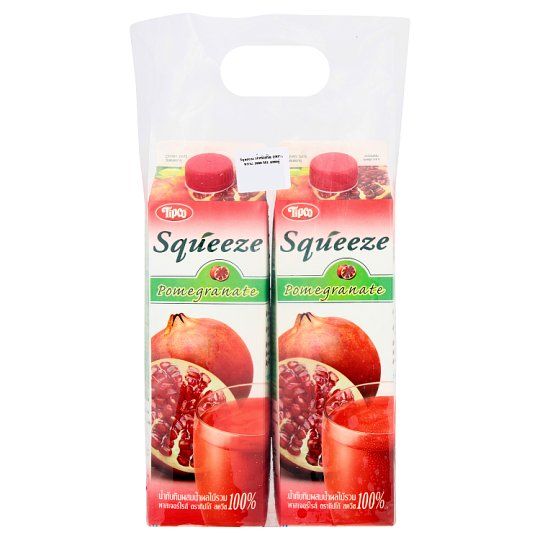 TIPCO SQUEEZE POMEGRANATE + MIXED FRUIT JUICE 1 L PACK 2