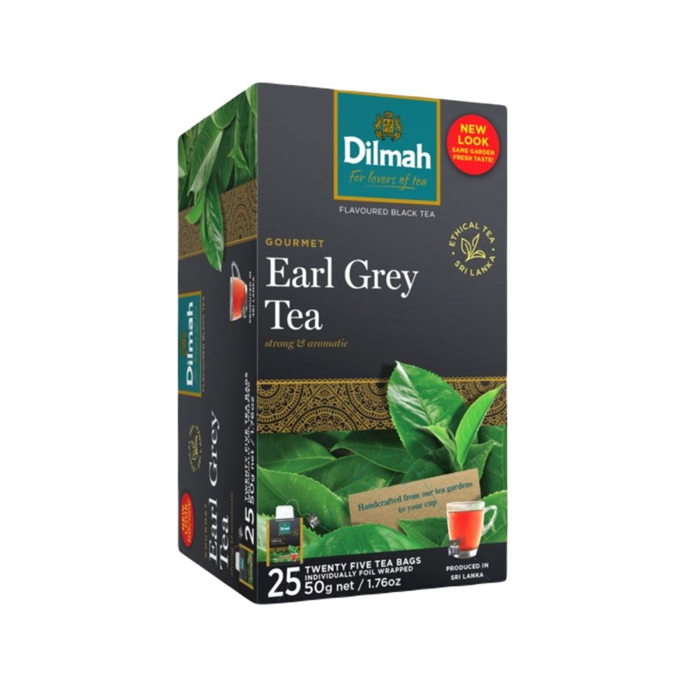 DILMAH EARL GREY TEA BAGS 2G. 25SACHET