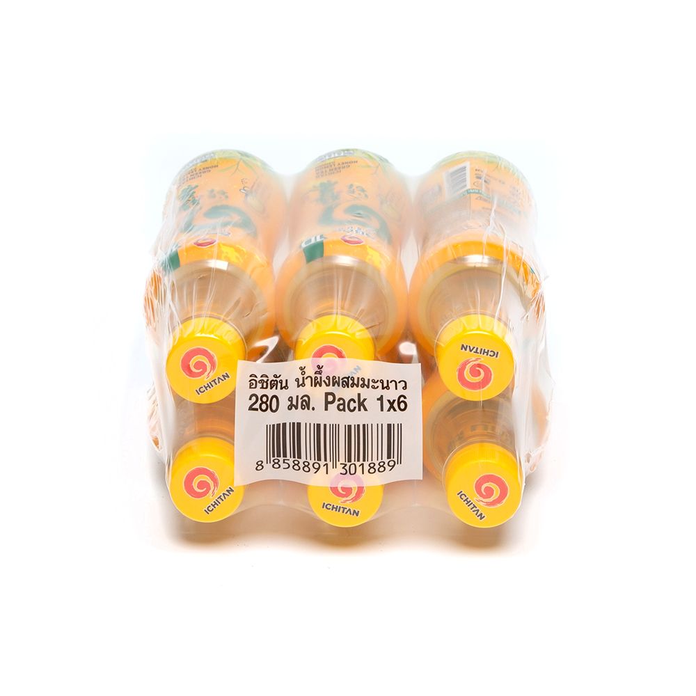 อิชิตันชาเขียวรสน้ำผึ้งมะนาว 280 มล.X6