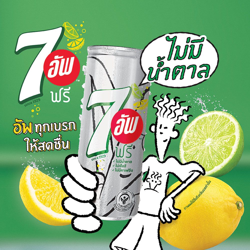 เซเว่น อัพ ฟรี กระป๋อง 325 มล.