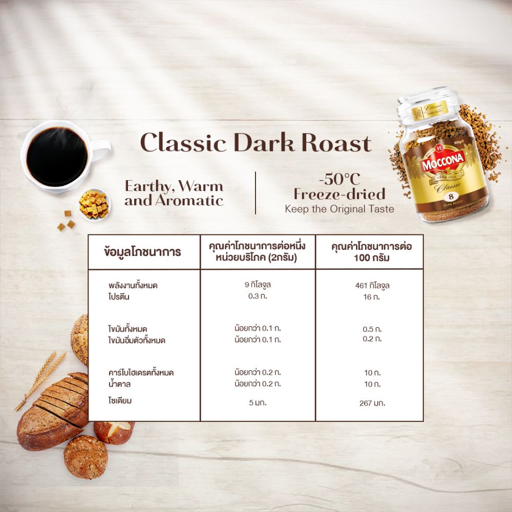 MOCCONA CLASSIC DARK ROAST 200G.