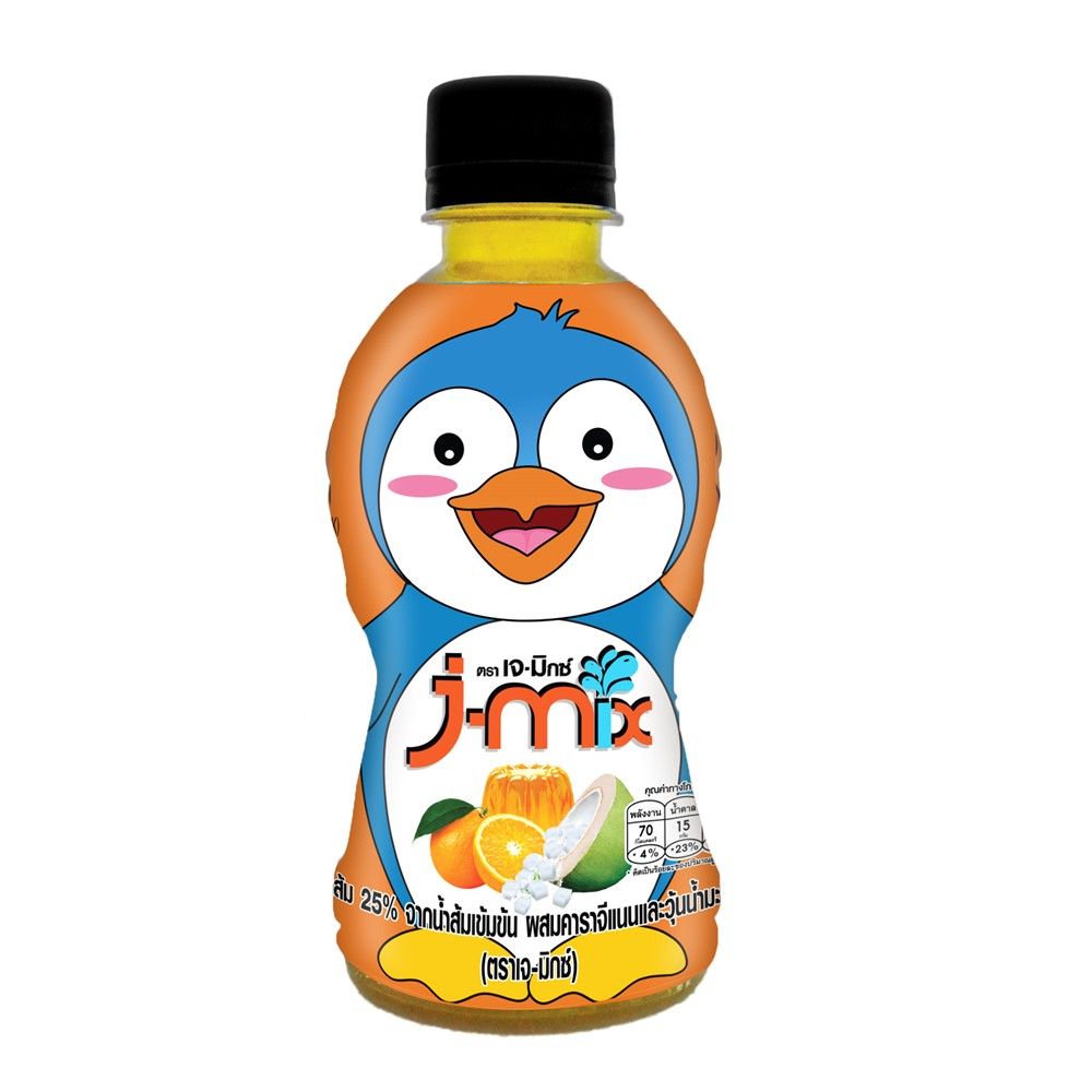 J-MIX ORANGE25%CARRAGEENAN NATADE 270ML PACK6
