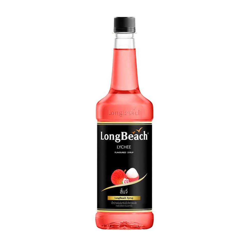 LONGBEACH LYCHEE FLAVOURED SYRUP 740 ML.