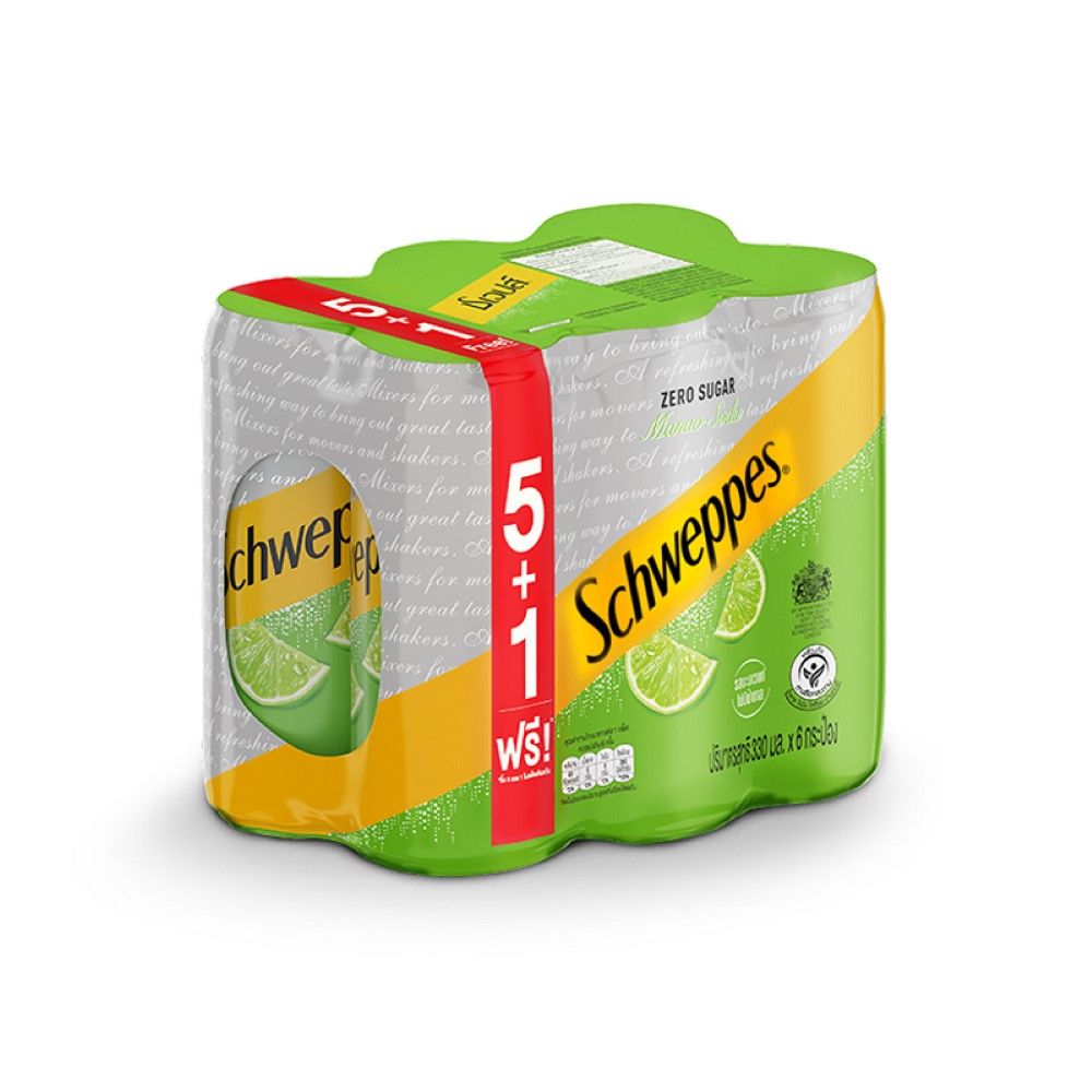 SCHWEPPES MANAO SODA ZERO SUGAR 330ML.X6