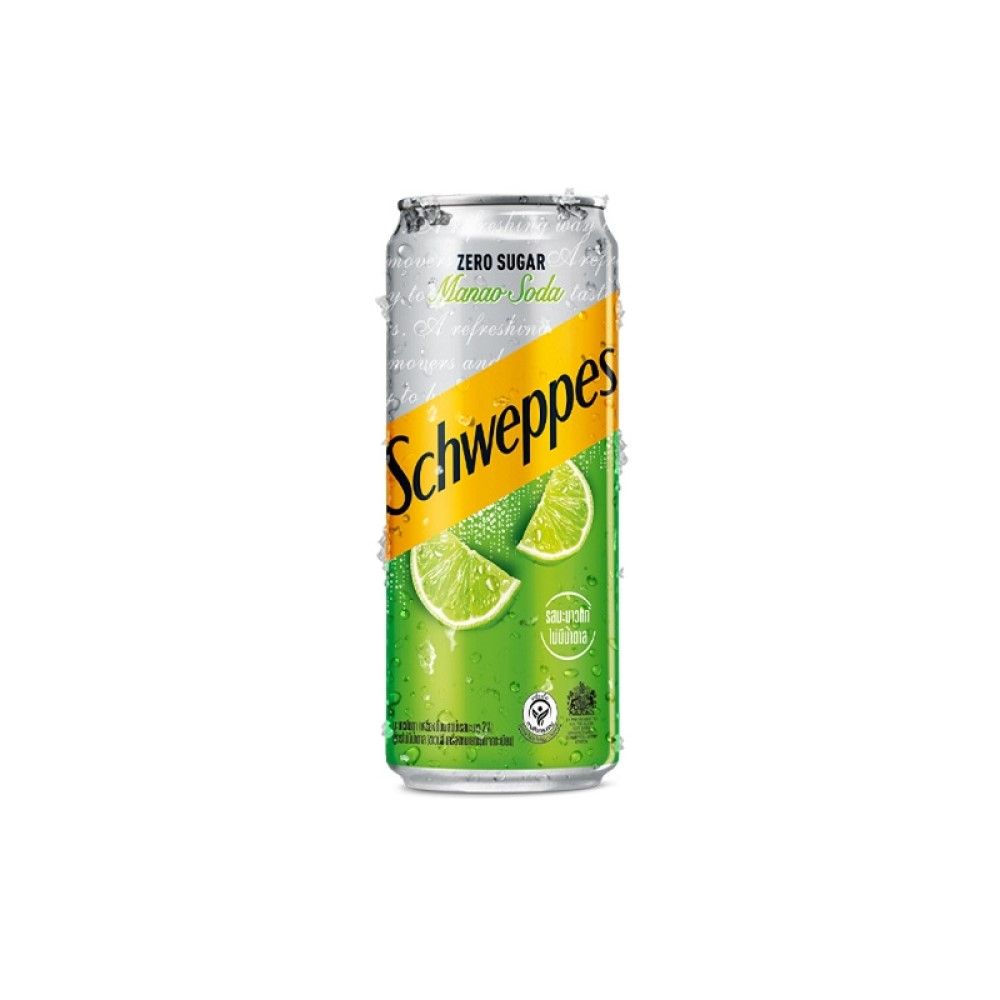SCHWEPPES MANAO SODA ZERO SUGAR 330ML.X6