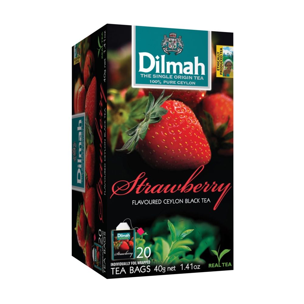 DILMAH STRAWBERY BLACKTEA 2G.X20S