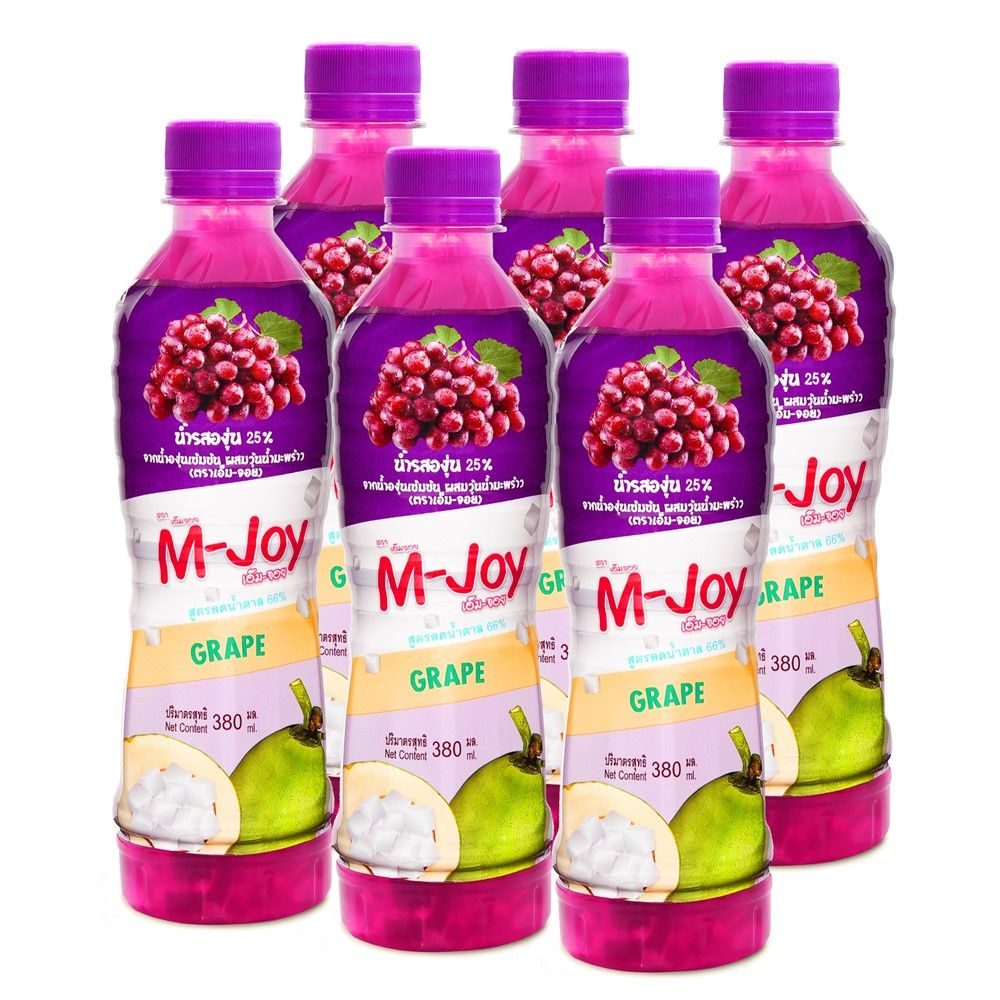 MJOY GRAPE JUICE 25% NATADECOCO 380 ML. PACK 6